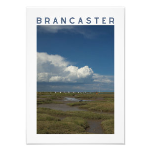 Foto Brancaster Norfolk Pântano Salgado e Barcos à Vela