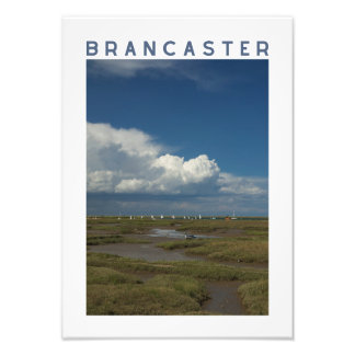 Foto Brancaster Norfolk Pântano Salgado e Barcos à Vela