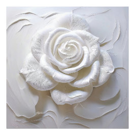 Foto Branco sobre Branco - Rosa Esculpida