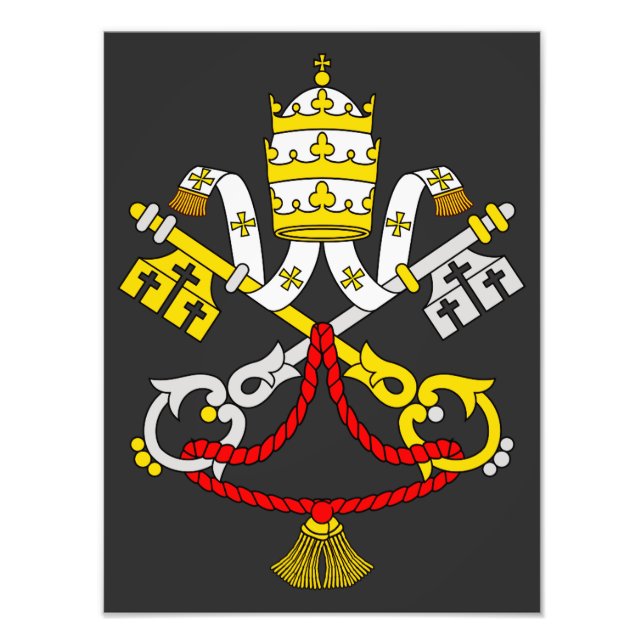 Foto Brasão de armas da Cidade do Vaticano (Frente)