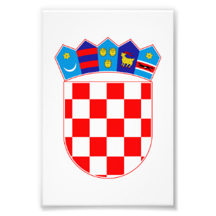 Foto brasão de armas símbolo emblema bandeira da Croáci