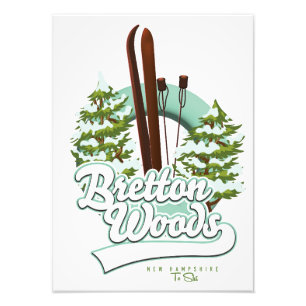 Foto Bretton Woods New Hampshire - logótipo de esqui