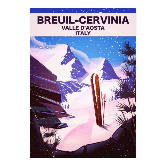 Foto Breuil-Cervinia, Valle d’Aosta, itália, poster de  (Frente)