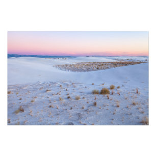 Foto Brevemente Vista White Sands National Park Sunset