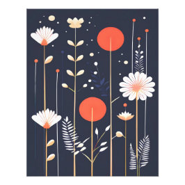 Foto Bright Floral abstrato Art