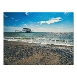 Foto Brighton West Pier Wall Art - 4:3 Paisagem Costeir