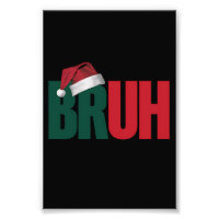 Bruh Meme Engraçado Dizendo Irmão Saudando o Natal