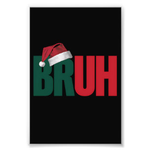 Foto Bruh Meme Engraçado Dizendo Irmão Saudando o Natal