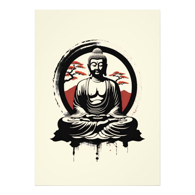 Foto Buda Zen Japonês  (Frente)