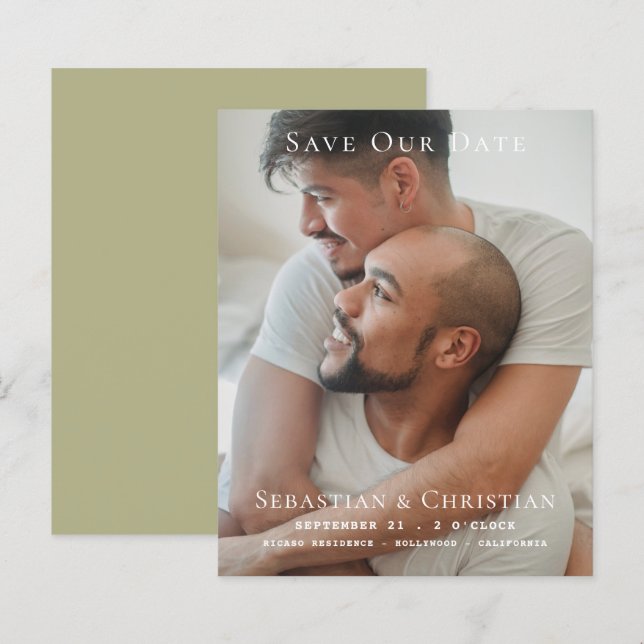 Foto BUDGET Simples Salve A Data Casamento (Frente/Verso)