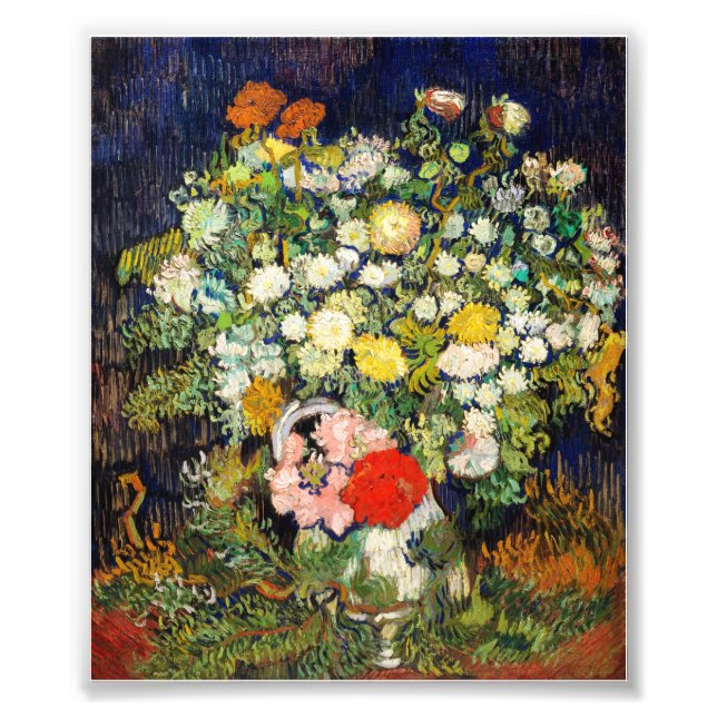 Foto Buquê de Flores em Vaso por Vincent Van Gogh (Frente)