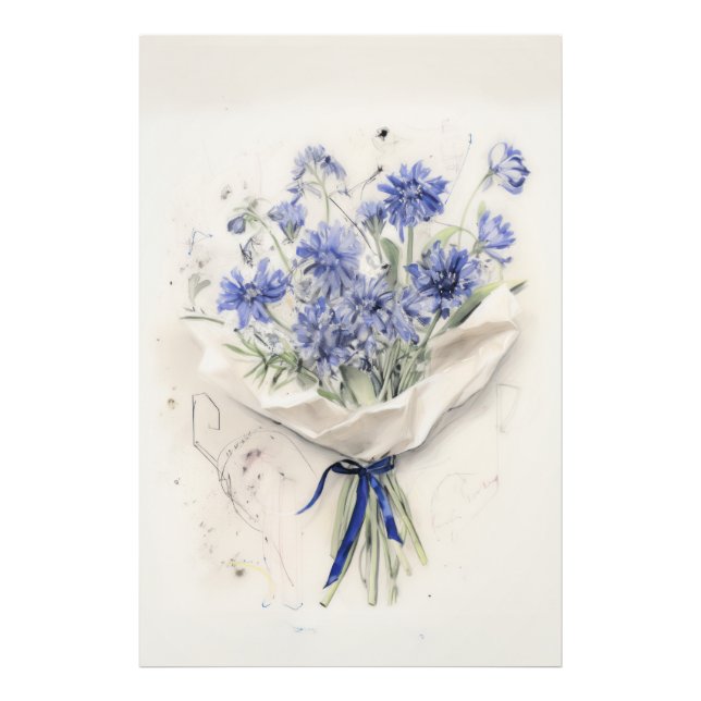 Foto Buquê violeta etéreo (Frente)