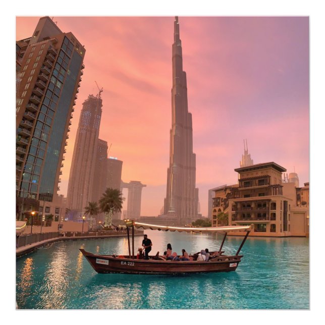 Foto Burj Khalifa Boat Lake Cityscape (Frente)