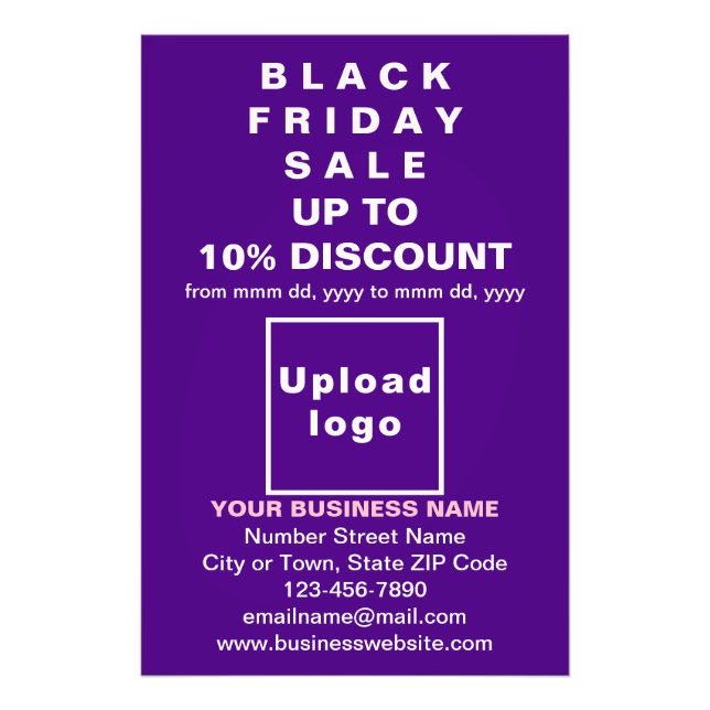 Foto Business Black Friday Sale em papel fotográfico ro (Frente)