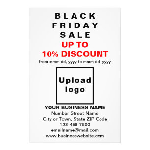 Foto Business Black Friday Sale em White Photo Paper