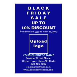Foto Business Black Friday Sale no Blue Photo Paper