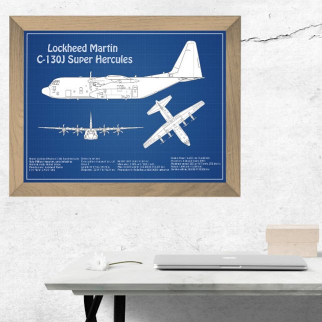 Foto C-130 Hércules - Planos de Impressão Blueprint de  (Criador carregado)