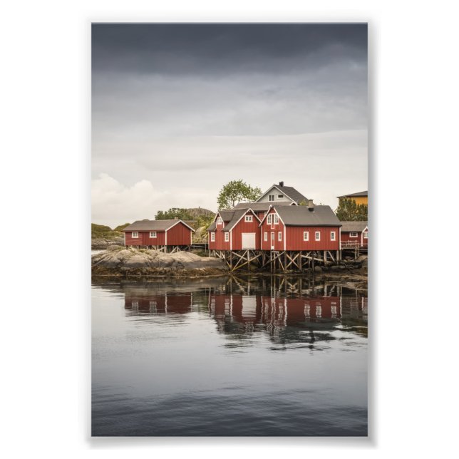 Foto Cabinas Vermelhas da Noruega (Frente)