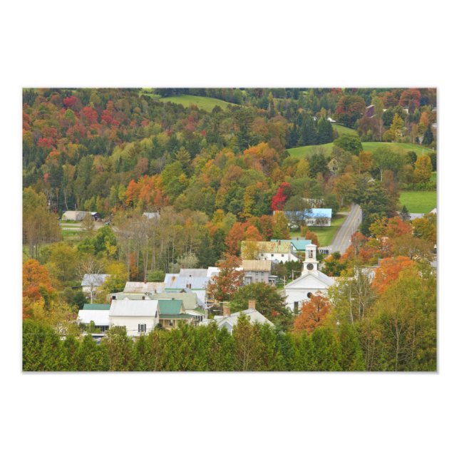 Foto Cabot, Vermont no outono. Reino Nordeste. (Frente)