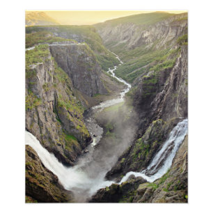 Foto Cachoeira de Voringsfossen no impressão de Norueg