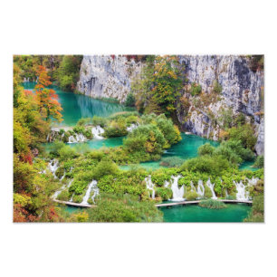 Foto Cachoeiras no parque nacional dos lagos Plitvice