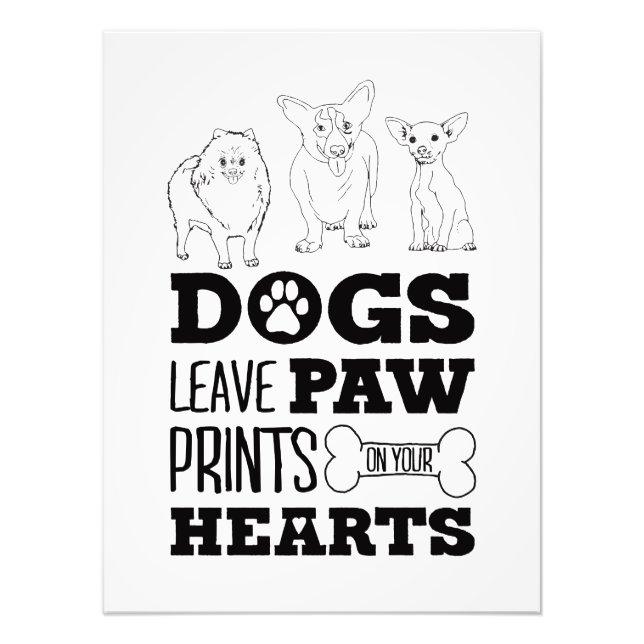 Foto Cachorro deixa pata impressões no coração (Frente)