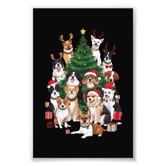 Foto Cães de Natal Amante de Cães Feriado Mãe de Cachor (Frente)