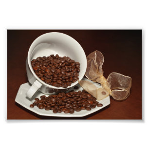 Foto Café com feijão