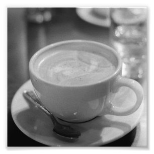 Foto Café de Latte preto e branco