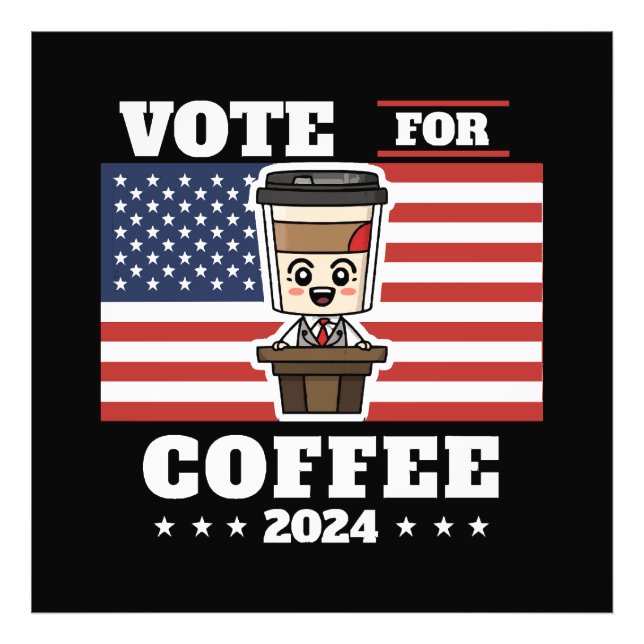 Foto Café para presidente, vote no café (Frente)