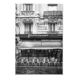 Foto Café Paris Art Nouveau - Preto e Branco -