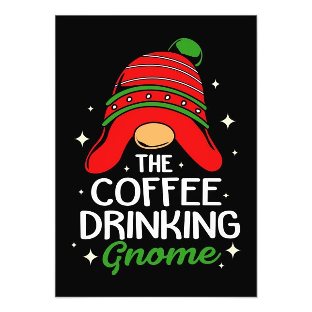 Foto Café Sobre O Gnomo Do Bebendo De Café (Frente)