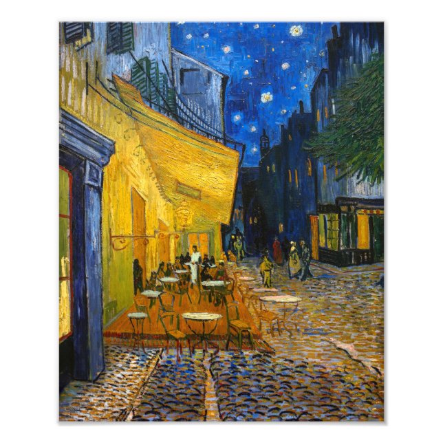 Foto Cafe Terrace à Noite | Van Gogh | Impressão de fot (Frente)