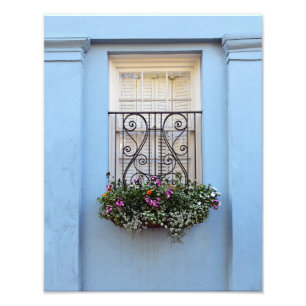 Foto Caixa da flor da janela da fileira do arco-íris,