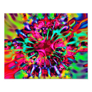 Foto Caleidoscópio Apofílise Arte Fractal - I