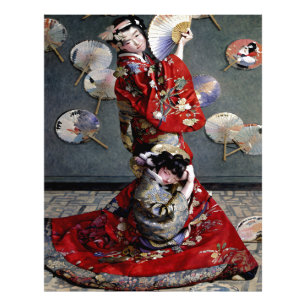Foto Camille Monet de Claude Monet em fantasia japonesa