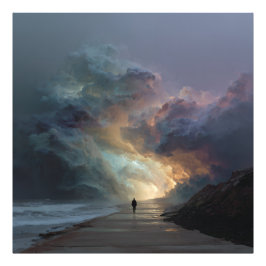 Foto Caminante Solitário Portal da Nuvem de Tempestade