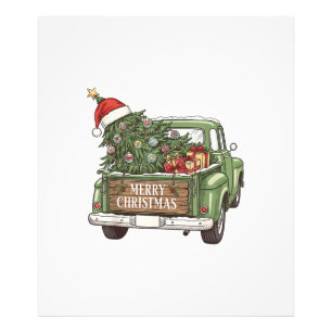 Foto Caminhão de Natal Vintage Feliz Natal Homens Mulhe