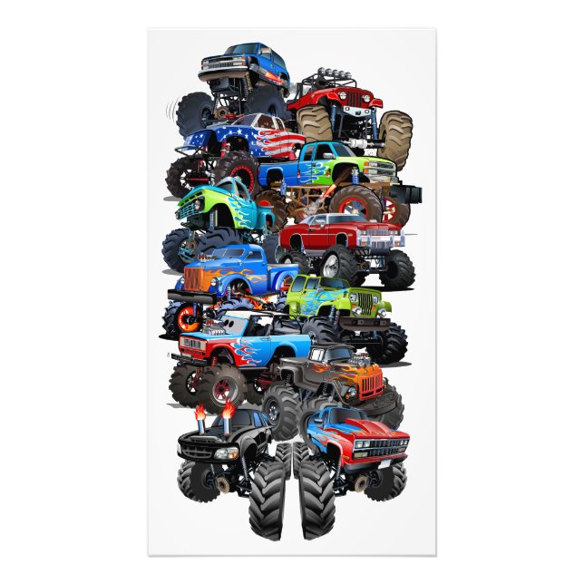 Foto Caminhão monstro de cartum (Frente)