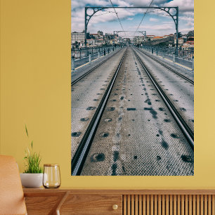 Foto Caminho de ferro do metro na ponte de Dom Luis I