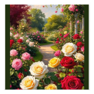 Foto Caminho do Jardim Romântico de Rosa - Arte da Pare
