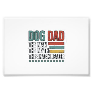 Foto Camisa com impressão de pata vintage Dog Dad The S