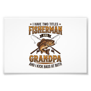 Foto Camisa de Pesca com Gravura Vintage Avô Pescador_