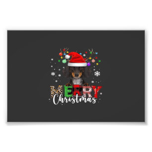 Foto Camisa Oversized Cachorro Dachshund Papai Noel Nat