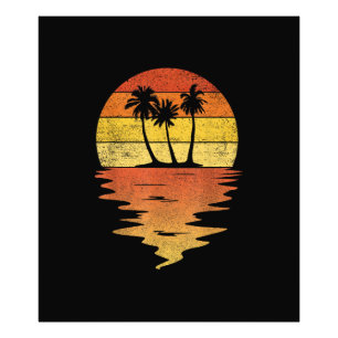 Foto Camisa Palmeiras Retrô Pôr do Sol 70s Vintage Palm