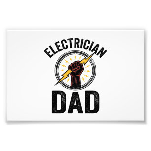 Foto Camisa Vetorial de Gravura Vintage Pai Eletricista