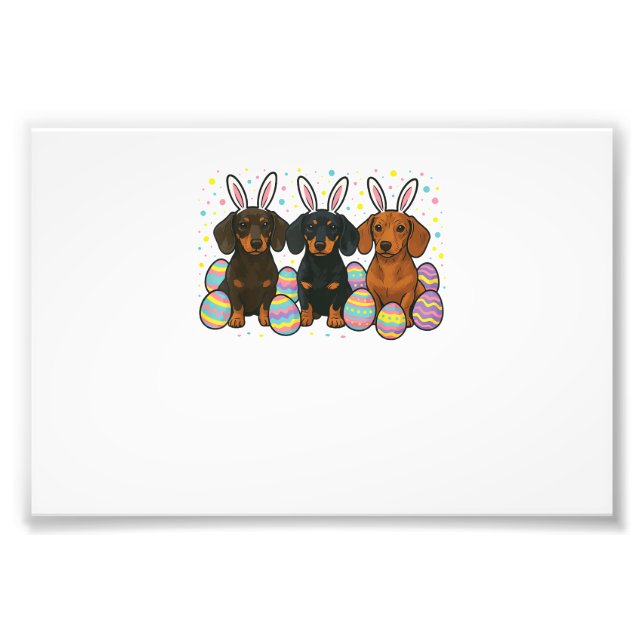 Foto Camiseta de Páscoa Dachshund (Frente)