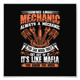 Foto Camiseta engraçada de artesão, uma vez mecânico, s