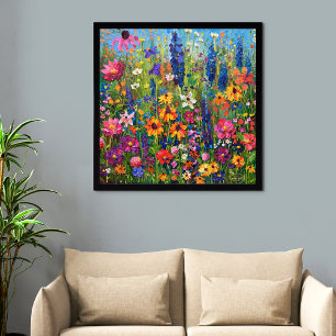 Foto Campo de flor selvagem Pintura acrílica