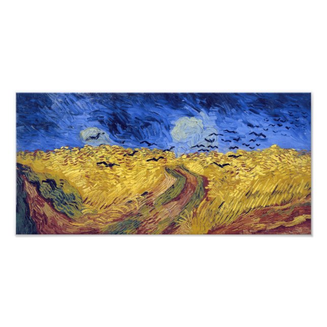 Foto Campo de Trigo com Corvos | Van Gogh | (Frente)